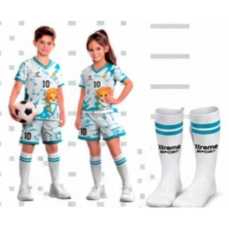 Conjunto de polo, short y medias sublimados XtremeSport